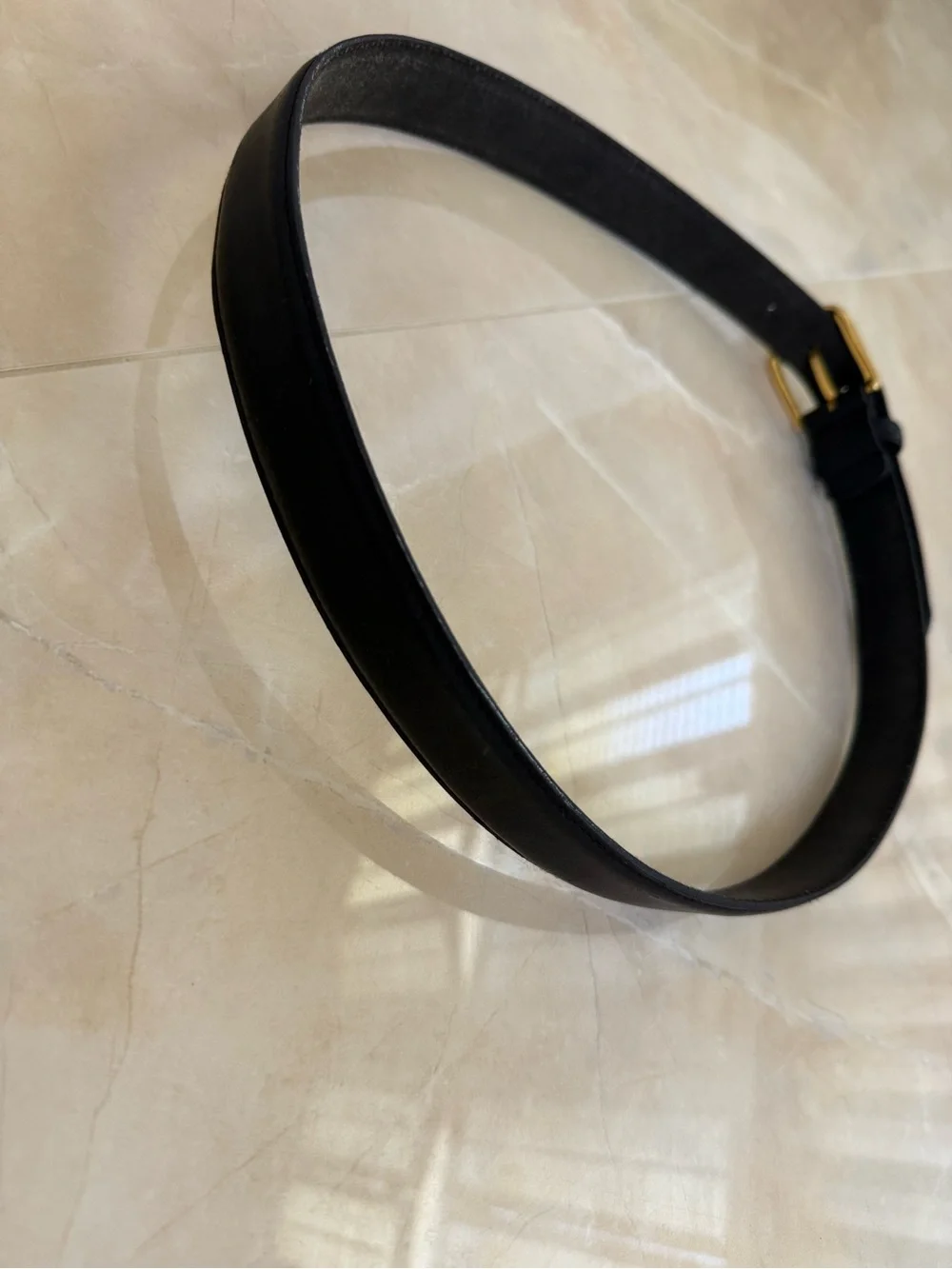 Crazy horse leather belt